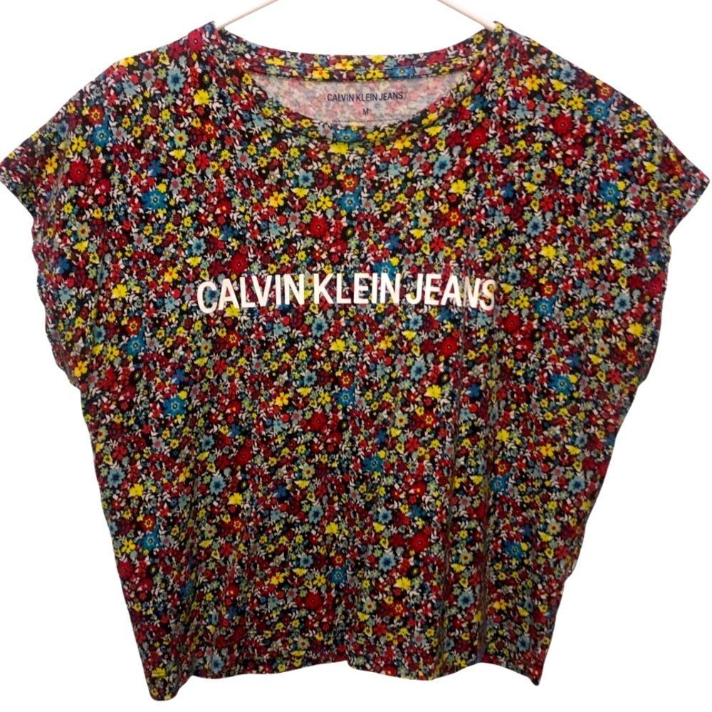 Calvin Klein Jeans Floral Top size Medium